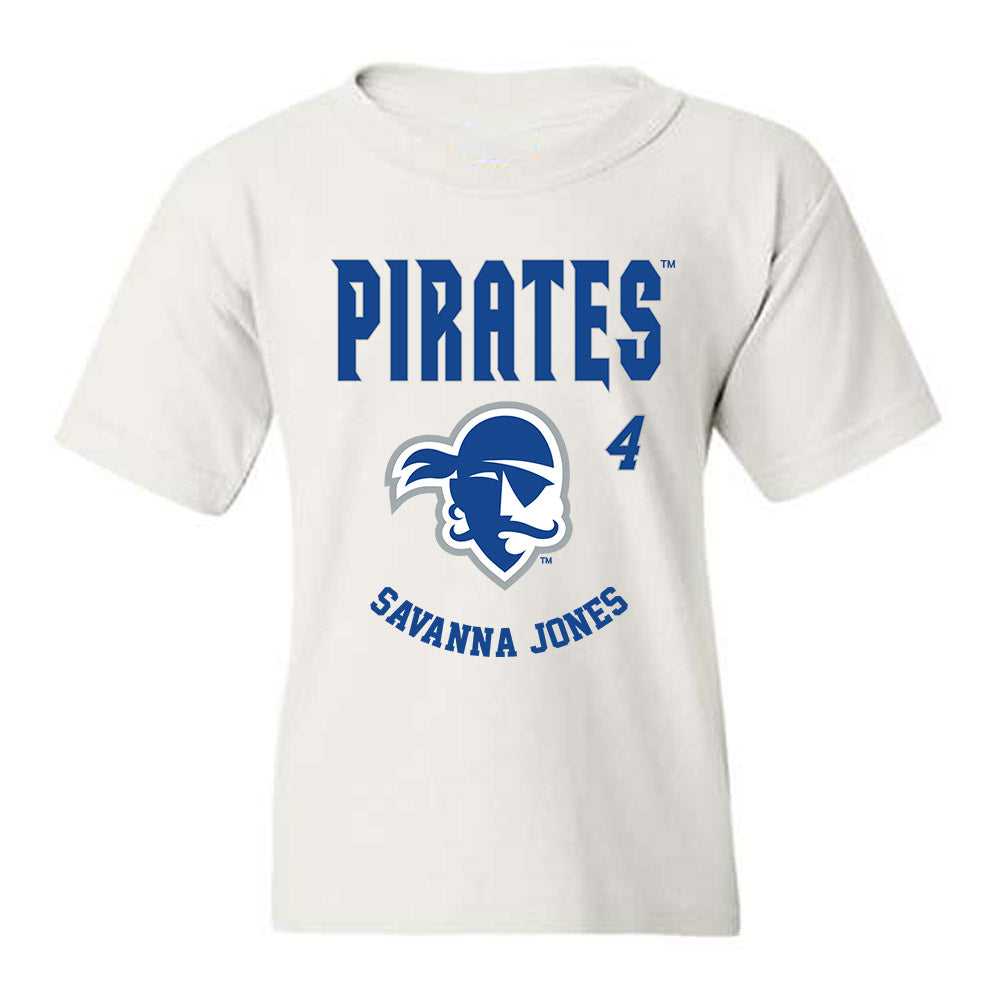 Seton Hall - NCAA Women's Basketball : Savanna Jones - Fashion Shersey Youth T-Shirt-0