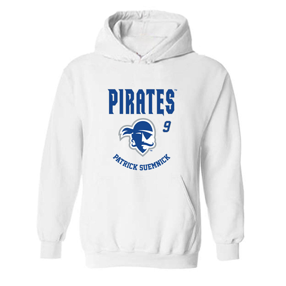 Seton Hall - NCAA Men's Basketball : Patrick Suemnick - Fashion Shersey Hooded Sweatshirt-0