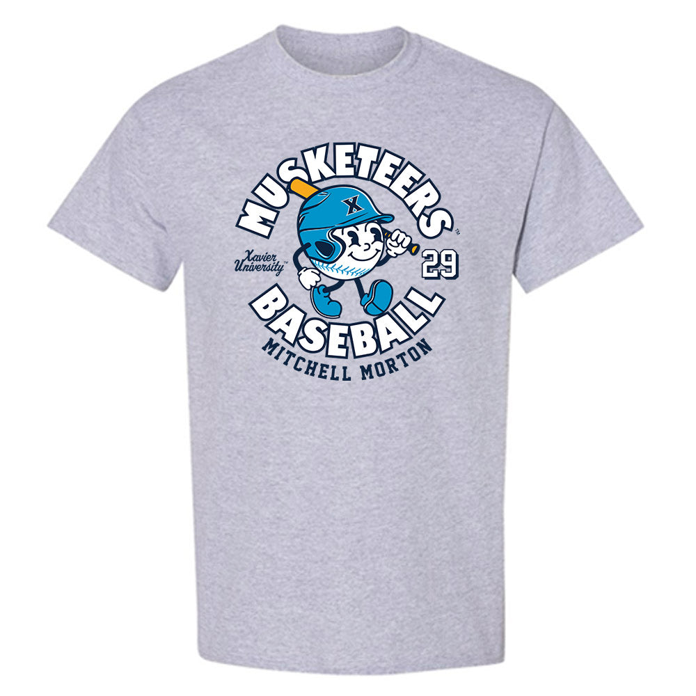 Xavier - NCAA Baseball : Mitchell Morton - Fashion Shersey T-Shirt-0