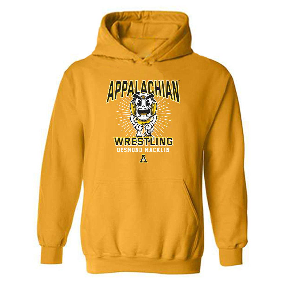 App State - NCAA Wrestling : Desmond Macklin - Hooded Sweatshirt-0