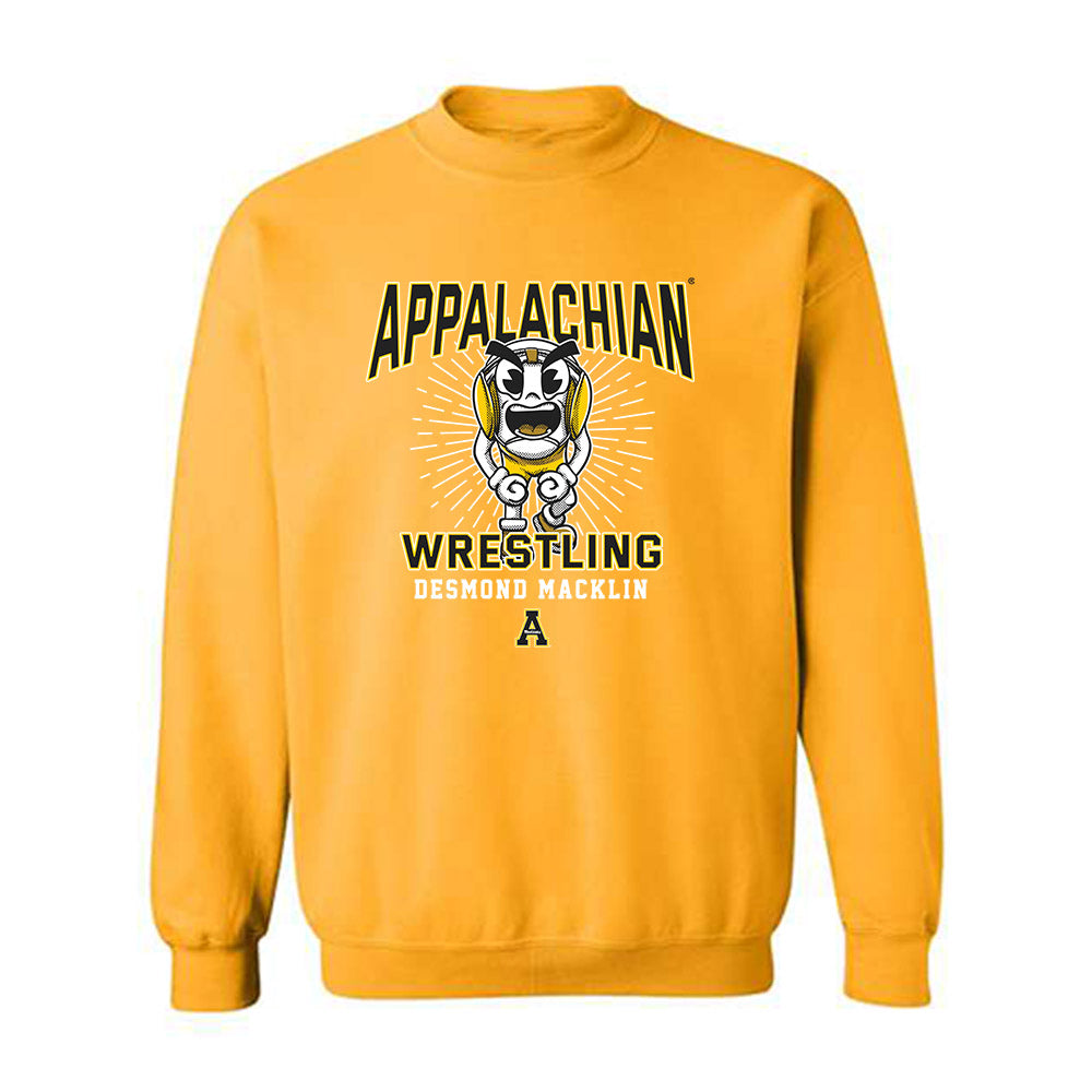 App State - NCAA Wrestling : Desmond Macklin - Crewneck Sweatshirt-0