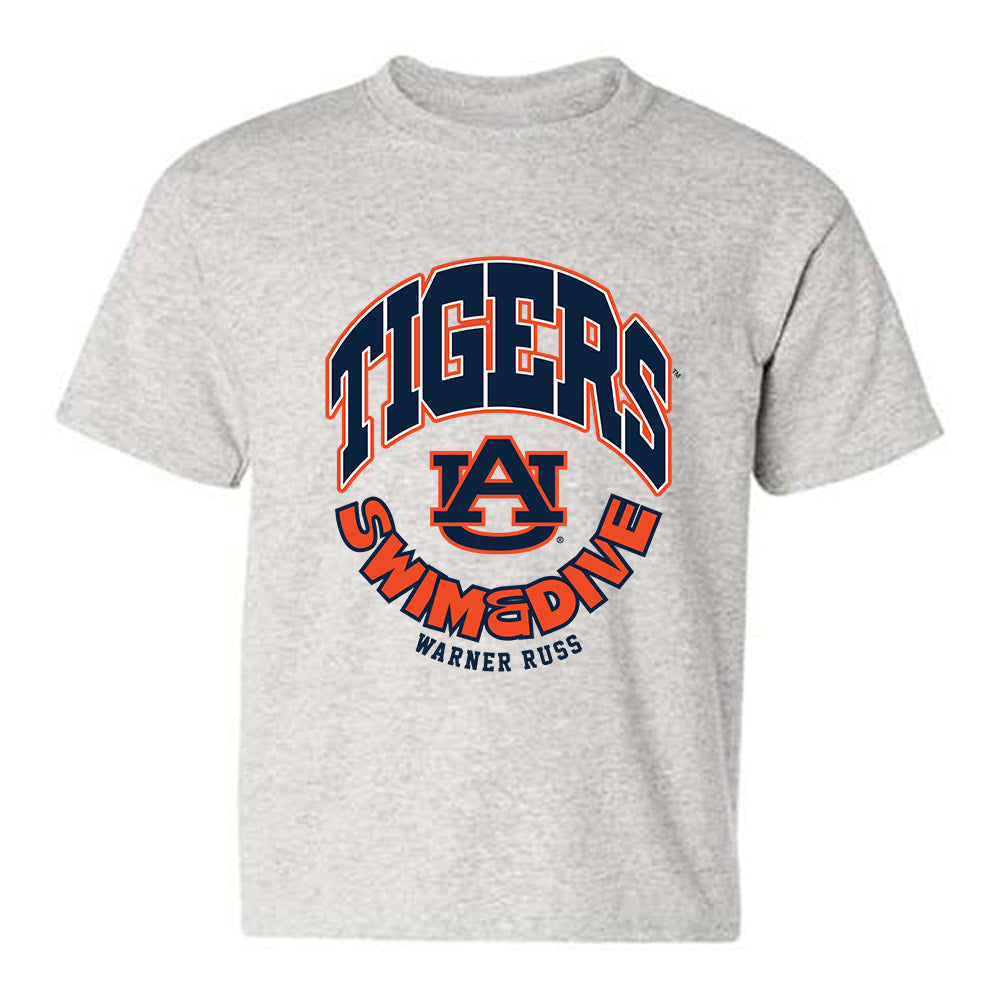 Auburn - NCAA Men's Swimming & Diving : Warner Russ - Fashion Shersey Youth T-Shirt-0