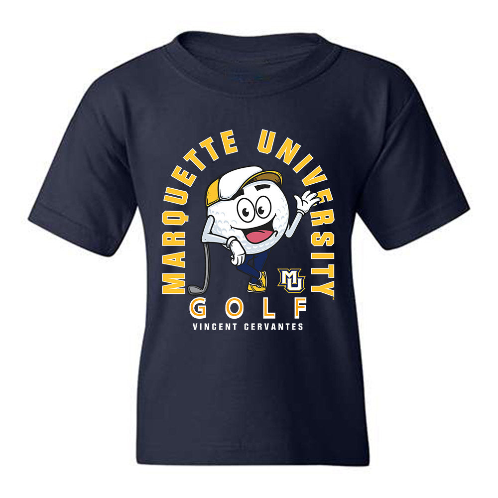 Marquette - NCAA Men's Golf : Vincent Cervantes - Fashion Shersey Youth T-Shirt-0