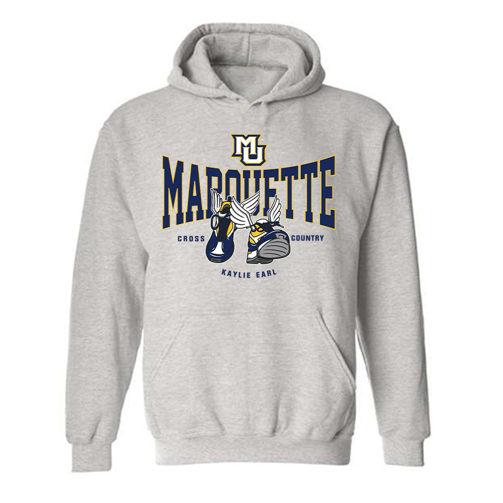 Marquette - NCAA Women's Cross Country : Kaylie Earl - Fashion Shersey Hooded Sweatshirt-0