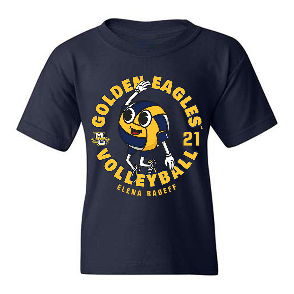 Marquette - NCAA Women's Volleyball : Elena Radeff - Fashion Shersey Youth T-Shirt-0
