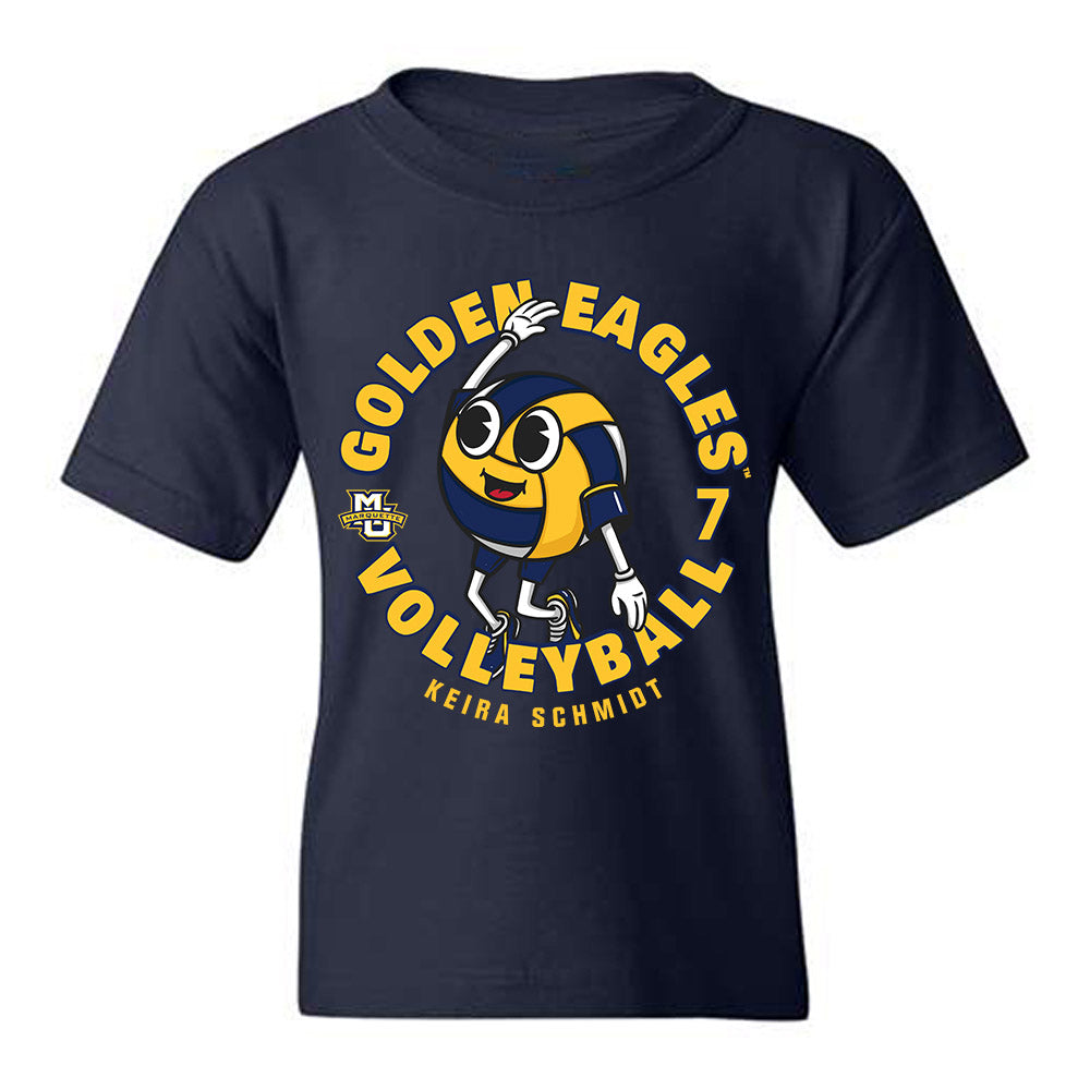 Marquette - NCAA Women's Volleyball : Keira Schmidt - Fashion Shersey Youth T-Shirt-0