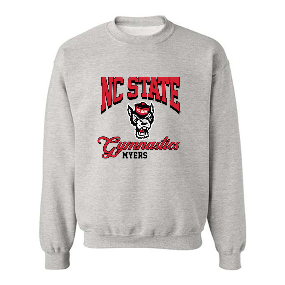 NC State - NCAA Women's Gymnastics : Ava Myers - Fashion Shersey Crewneck Sweatshirt
