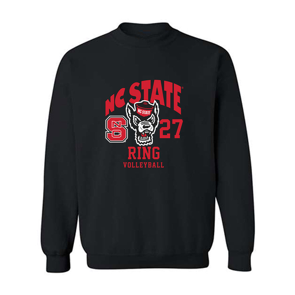 NC State - NCAA Women's Volleyball : Rebecca Ring - Fashion Shersey Crewneck Sweatshirt-0