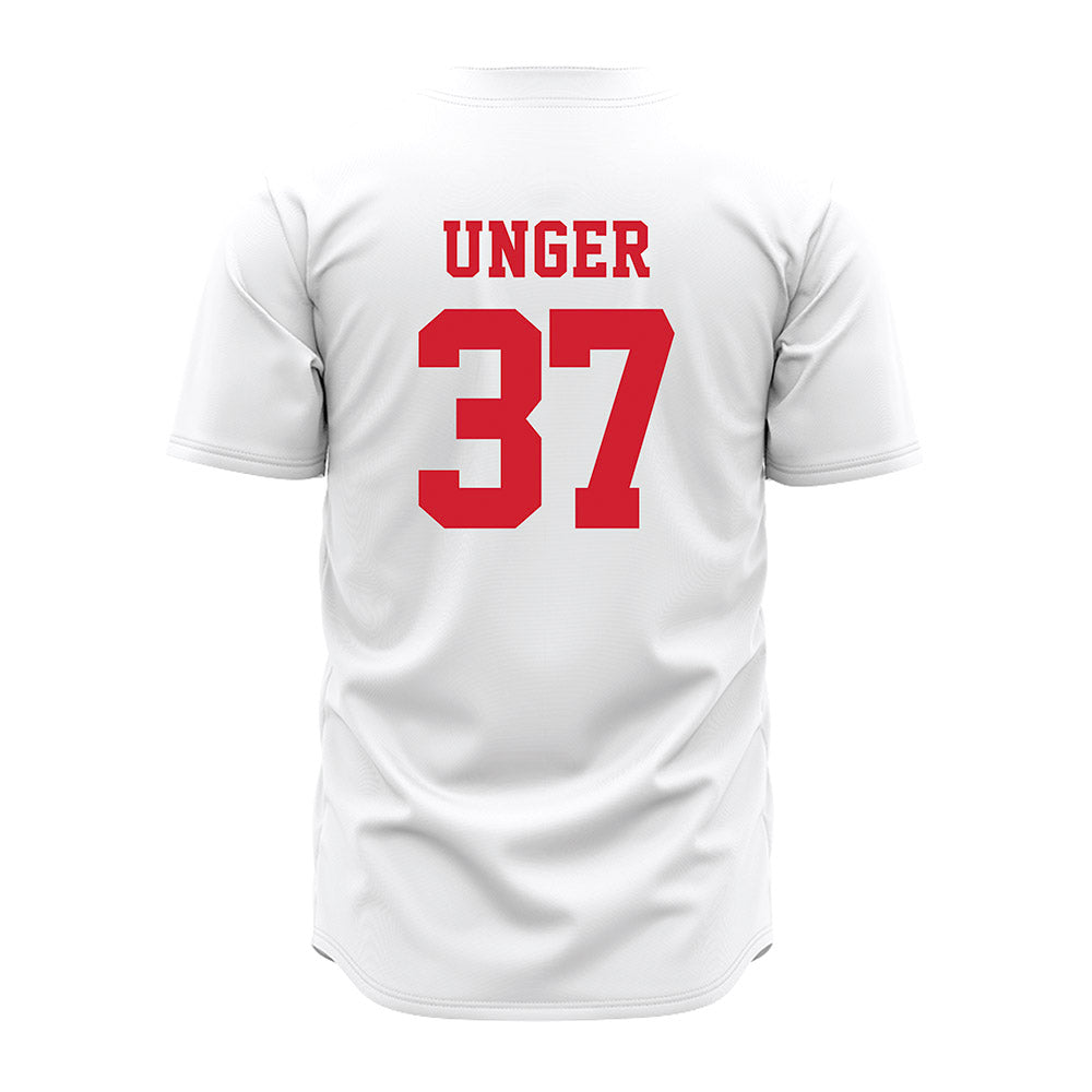 Nebraska - NCAA Baseball : J'Shawn Unger - White Jersey-1