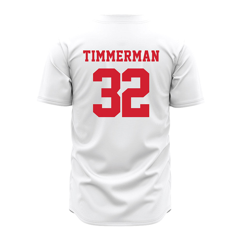 Nebraska - NCAA Baseball : Tucker Timmerman - Pinstripe Jersey