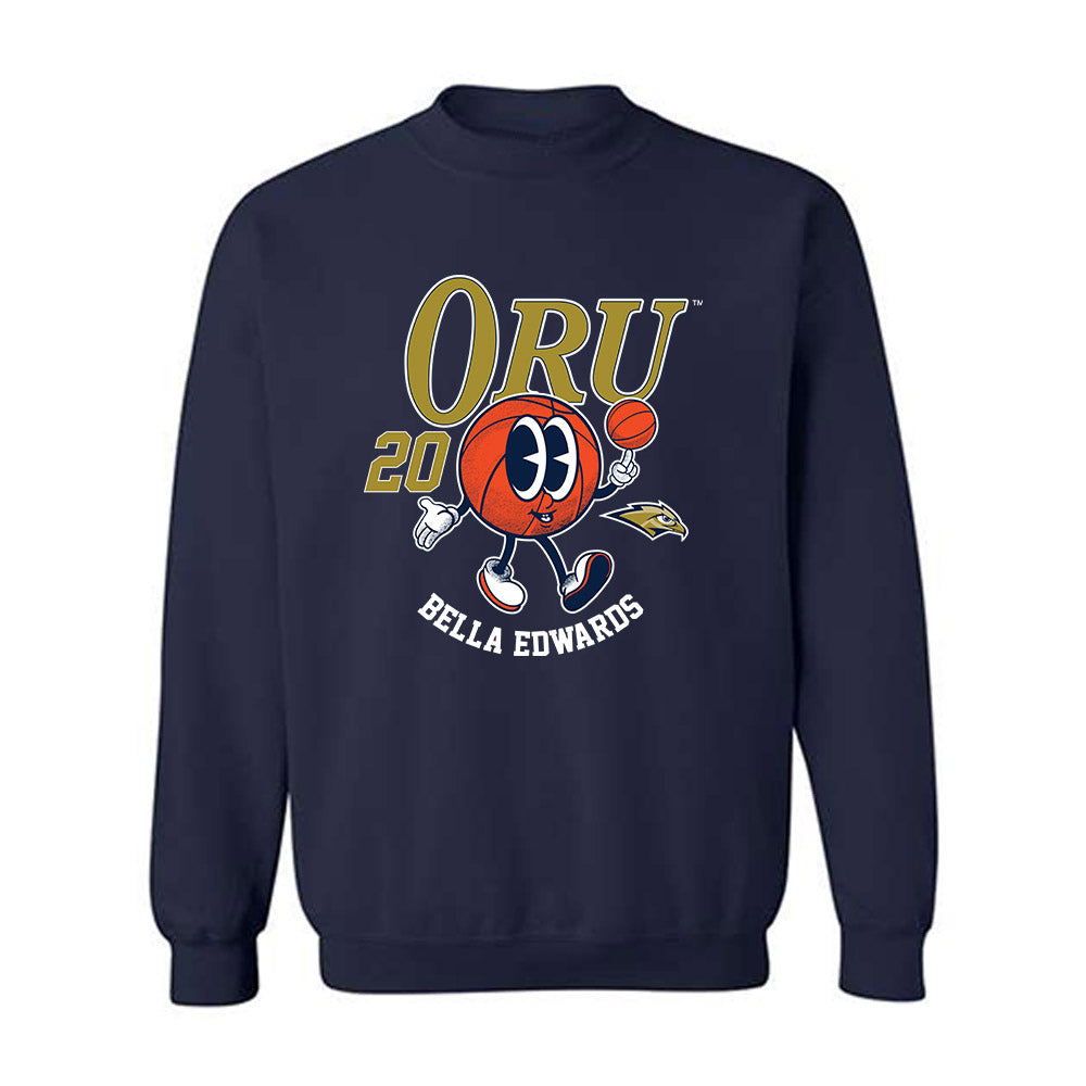 Oral Roberts - NCAA Women's Basketball : Bella Edwards - Fashion Shersey Crewneck Sweatshirt-0
