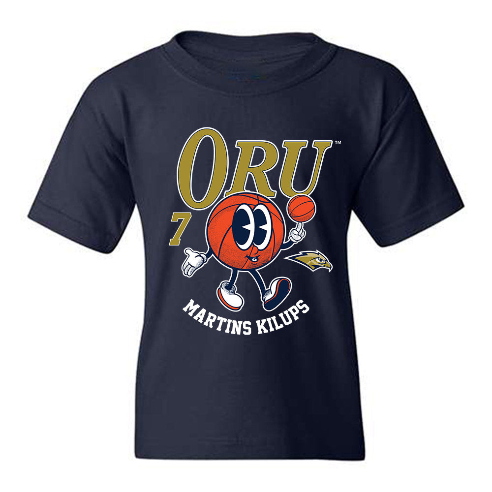 Oral Roberts - NCAA Men's Basketball : Martins Kilups - Fashion Shersey Youth T-Shirt-0