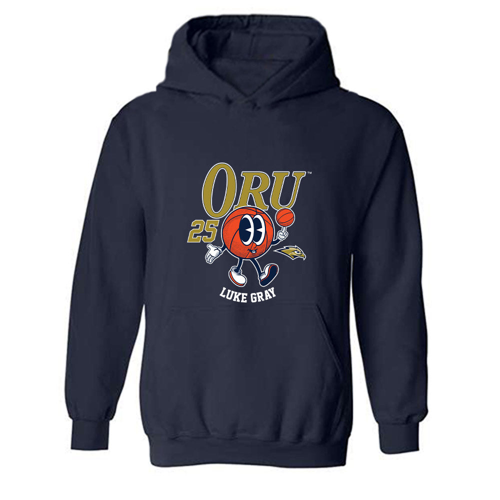 Oral Roberts - NCAA Men's Basketball : Luke Gray - Fashion Shersey Hooded Sweatshirt