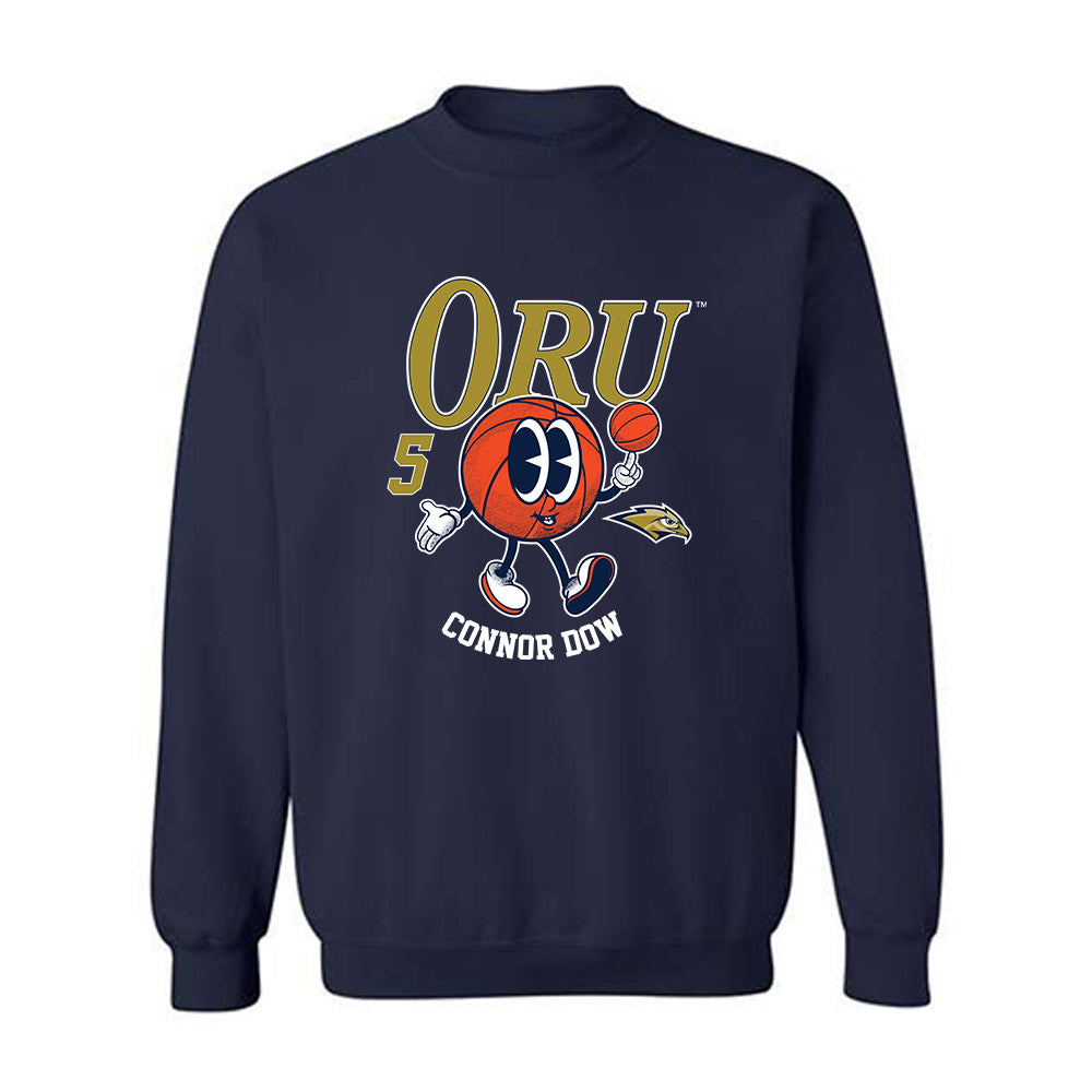 Oral Roberts - NCAA Men's Basketball : Connor Dow - Fashion Shersey Crewneck Sweatshirt-0