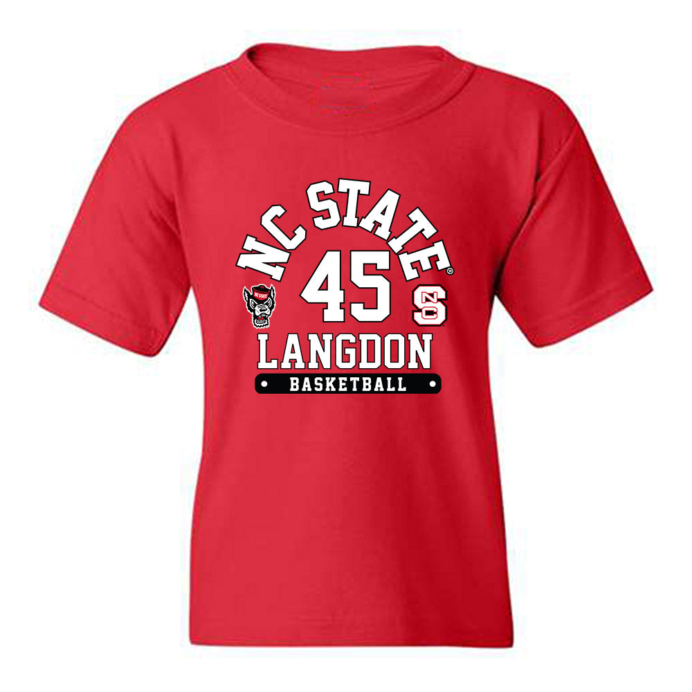 NC State - NCAA Men's Basketball : Colt Langdon - Fashion Shersey Youth T-Shirt-0