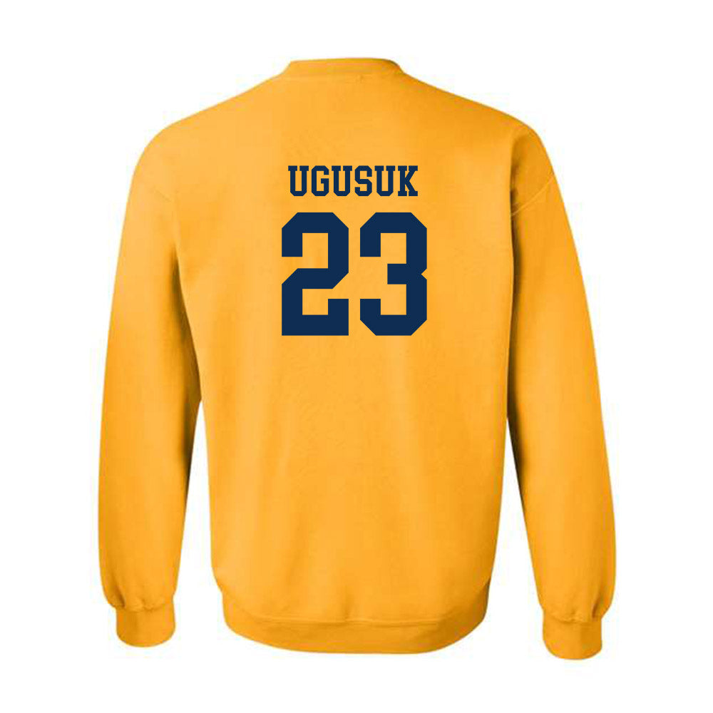 West Virginia - NCAA Men's Basketball : Morris Ugusuk - Fashion Shersey Crewneck Sweatshirt-1