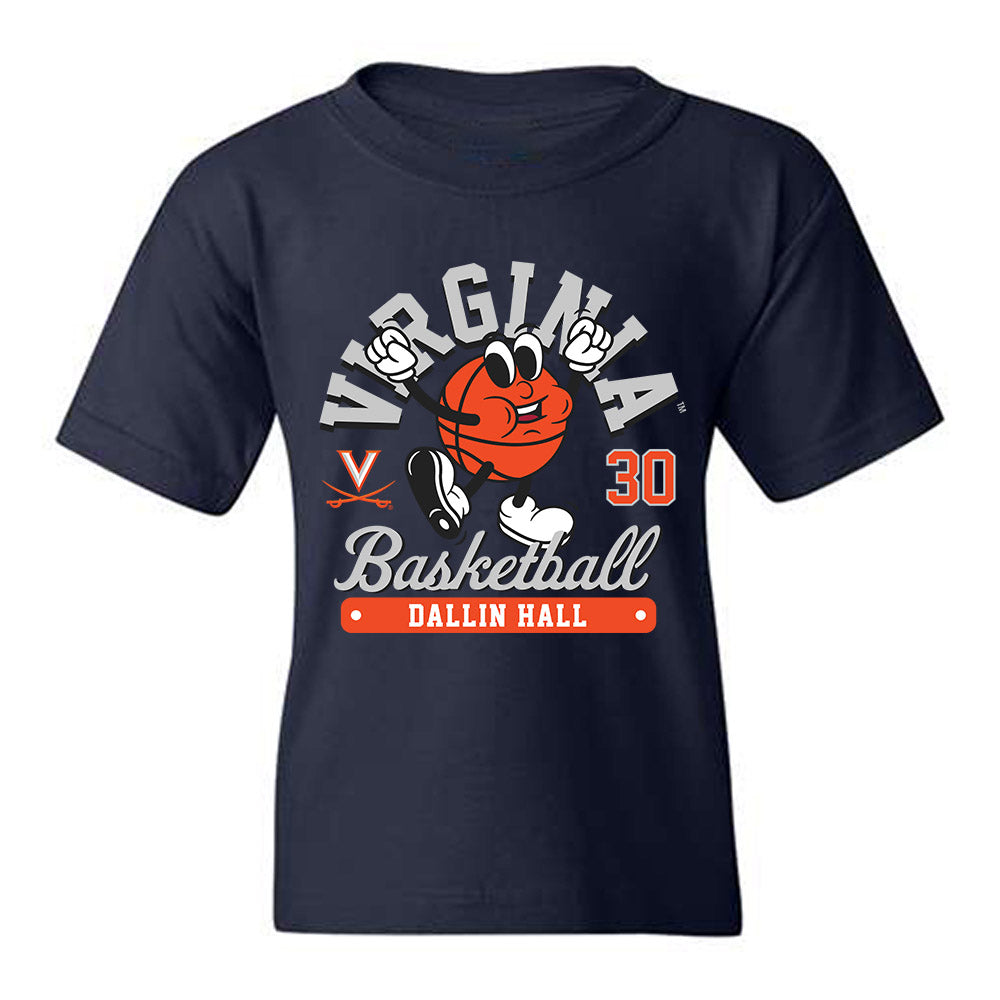 Virginia - NCAA Men's Basketball : Dallin Hall - Fashion Shersey Youth T-Shirt-0