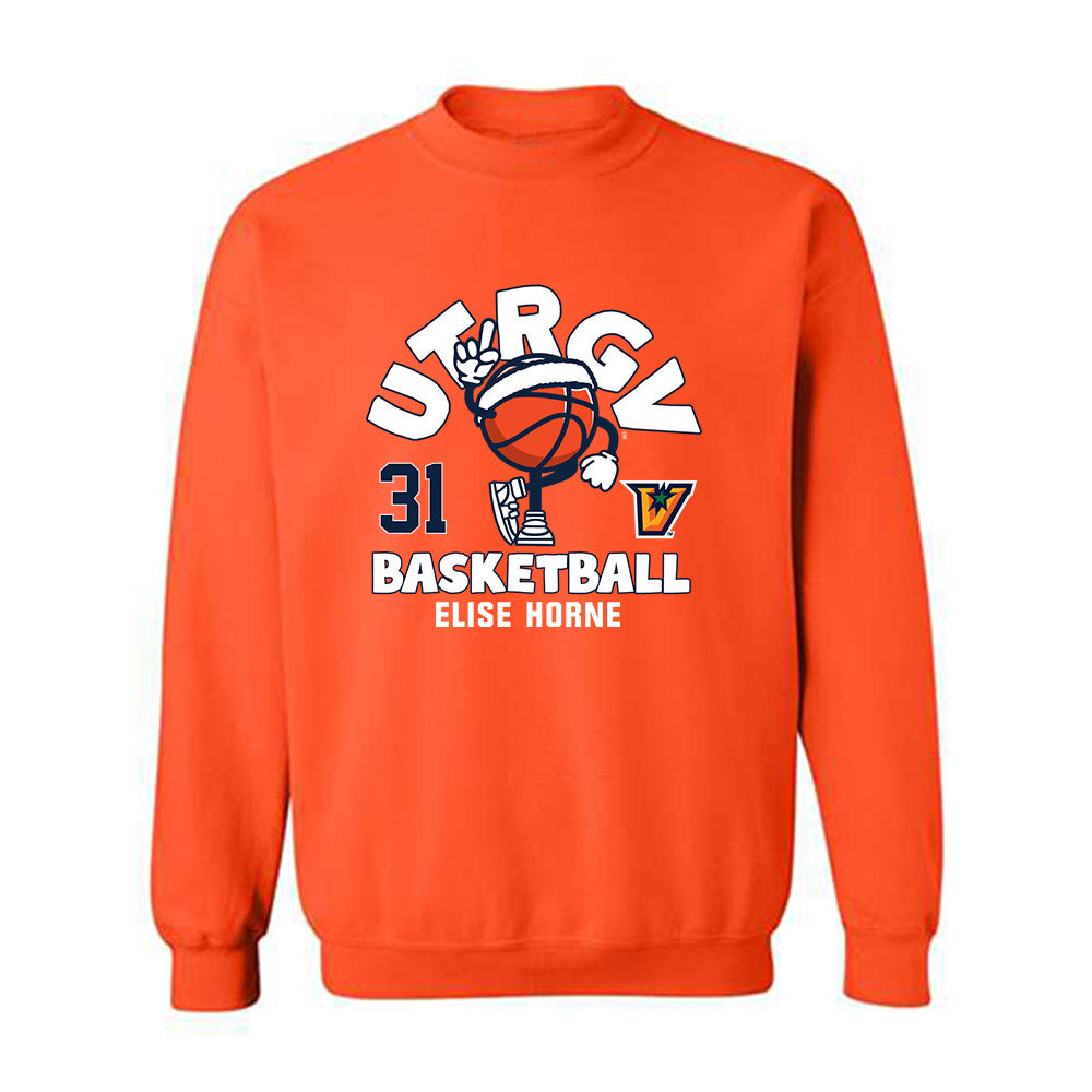 UTRGV - NCAA Women's Basketball : Elise Horne - Fashion Shersey Crewneck Sweatshirt-0