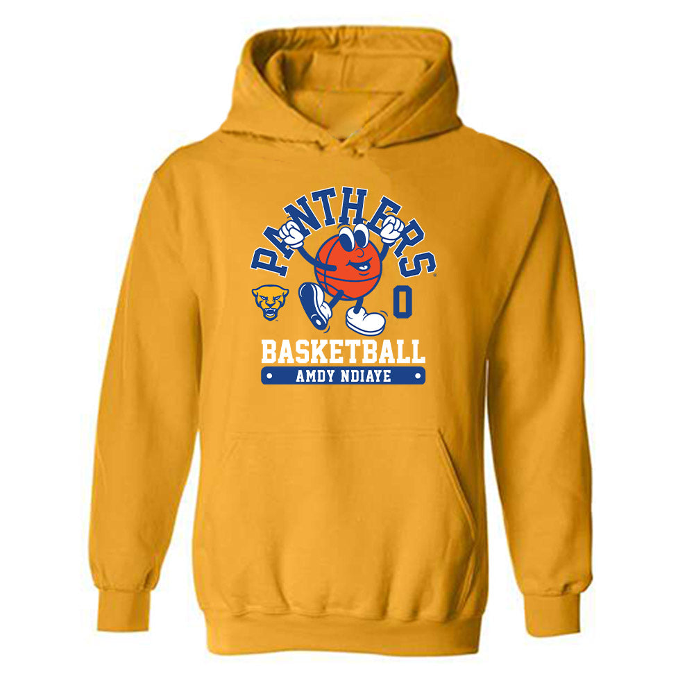 Pittsburgh - NCAA Men's Basketball : Amdy Ndiaye - Fashion Shersey Hooded Sweatshirt-0