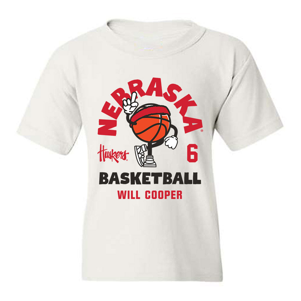 Nebraska - NCAA Men's Basketball : Will Cooper - Fashion Shersey Youth T-Shirt-0