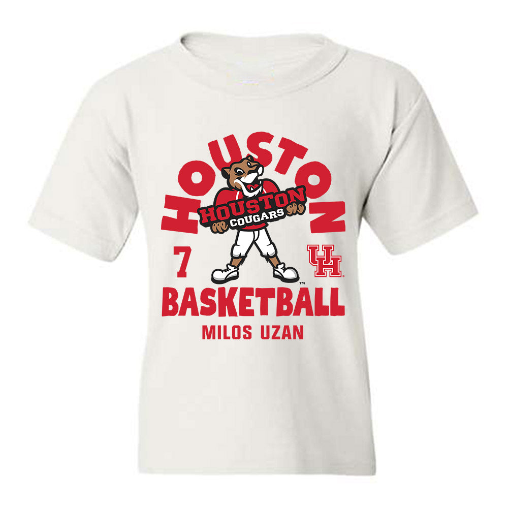 Houston - NCAA Men's Basketball : Milos Uzan - Fashion Shersey Youth T-Shirt-0