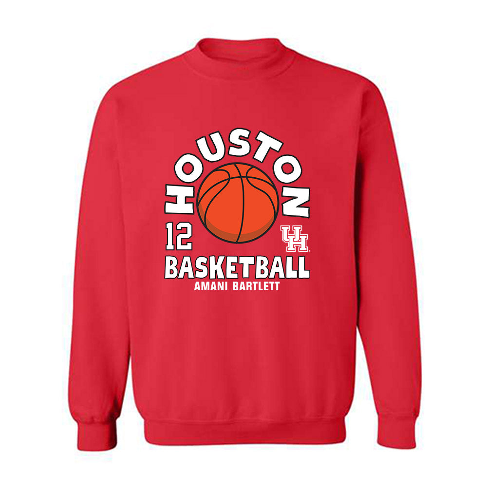 Houston - NCAA Women's Basketball : Amani Bartlett - Fashion Shersey Crewneck Sweatshirt-0