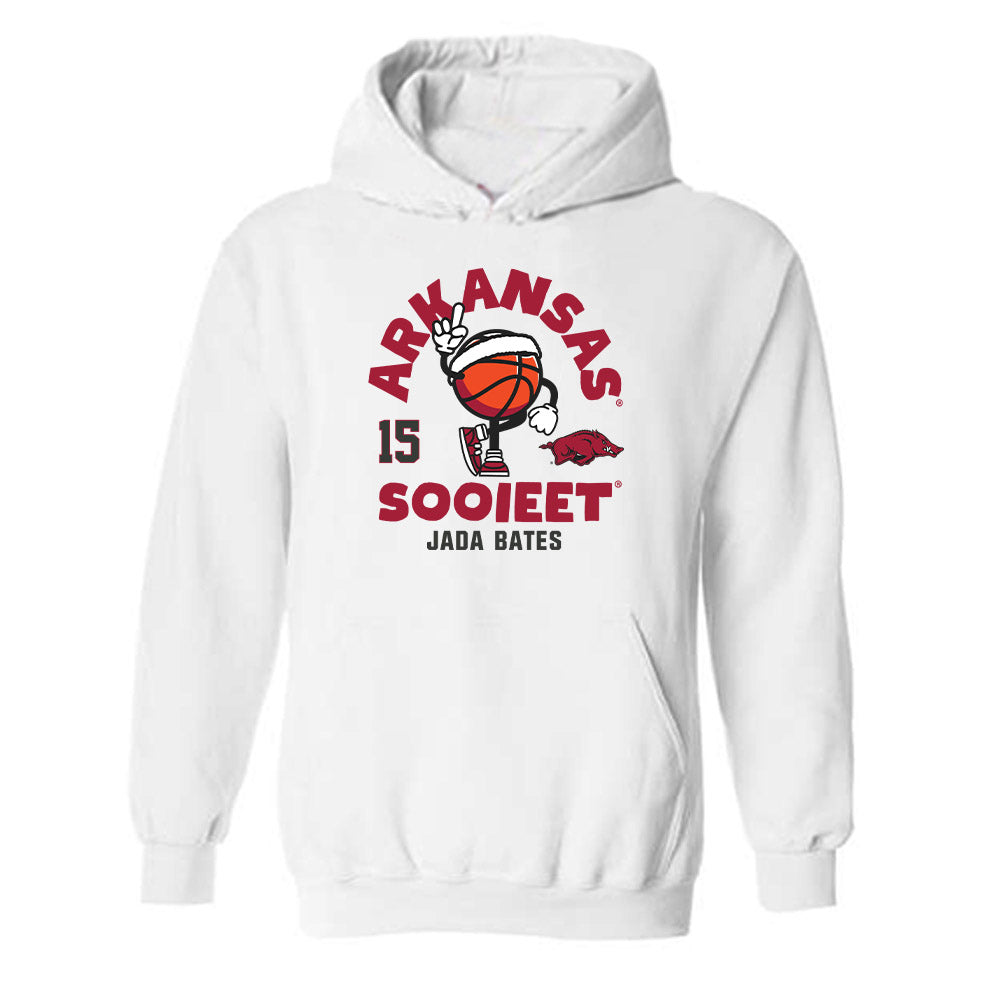 Arkansas - NCAA Women's Basketball : Jada Bates - Fashion Shersey Hooded Sweatshirt