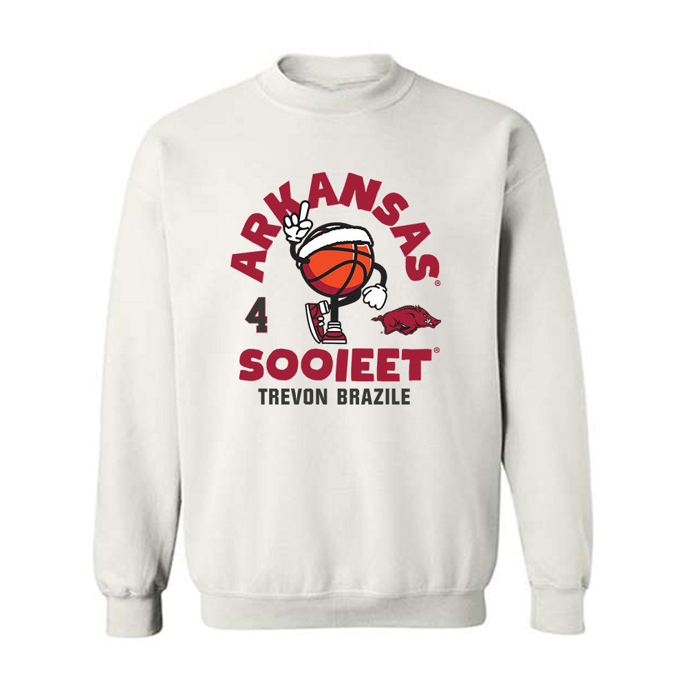 Arkansas - NCAA Men's Basketball : Trevon Brazile - Fashion Shersey Crewneck Sweatshirt-0