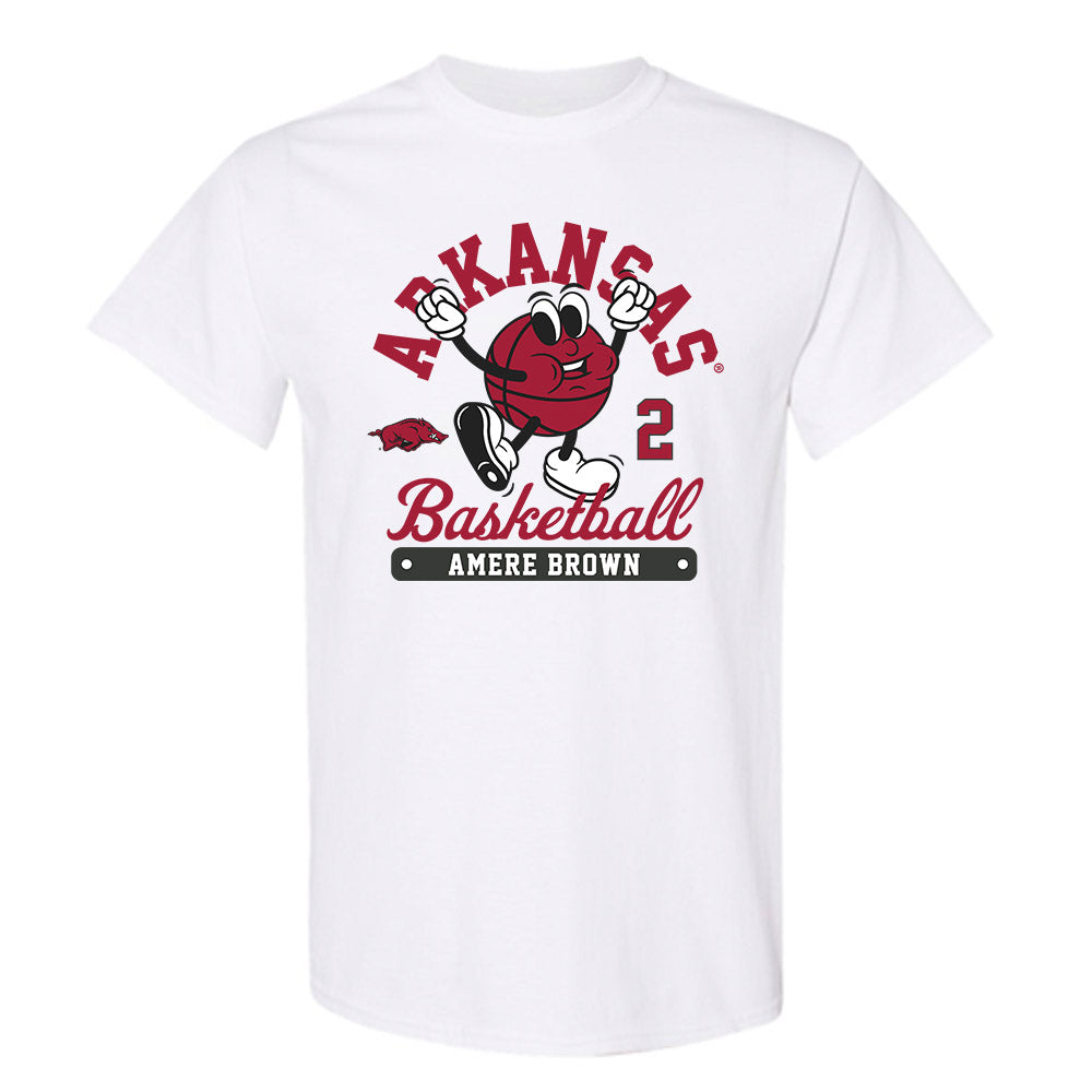 Arkansas - NCAA Men's Basketball : Amere Brown - Fashion Shersey T-Shirt-0