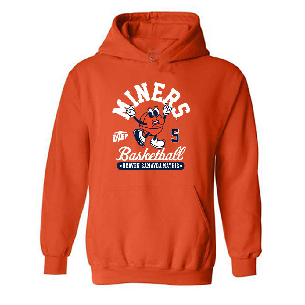 UTEP - NCAA Women's Basketball : Heaven Samayoa-Mathis - Fashion Shersey Hooded Sweatshirt-0