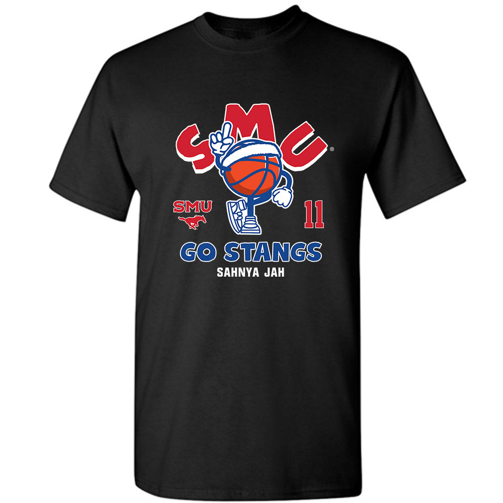 SMU - NCAA Women's Basketball : Sahnya Jah - Fashion Shersey T-Shirt-0