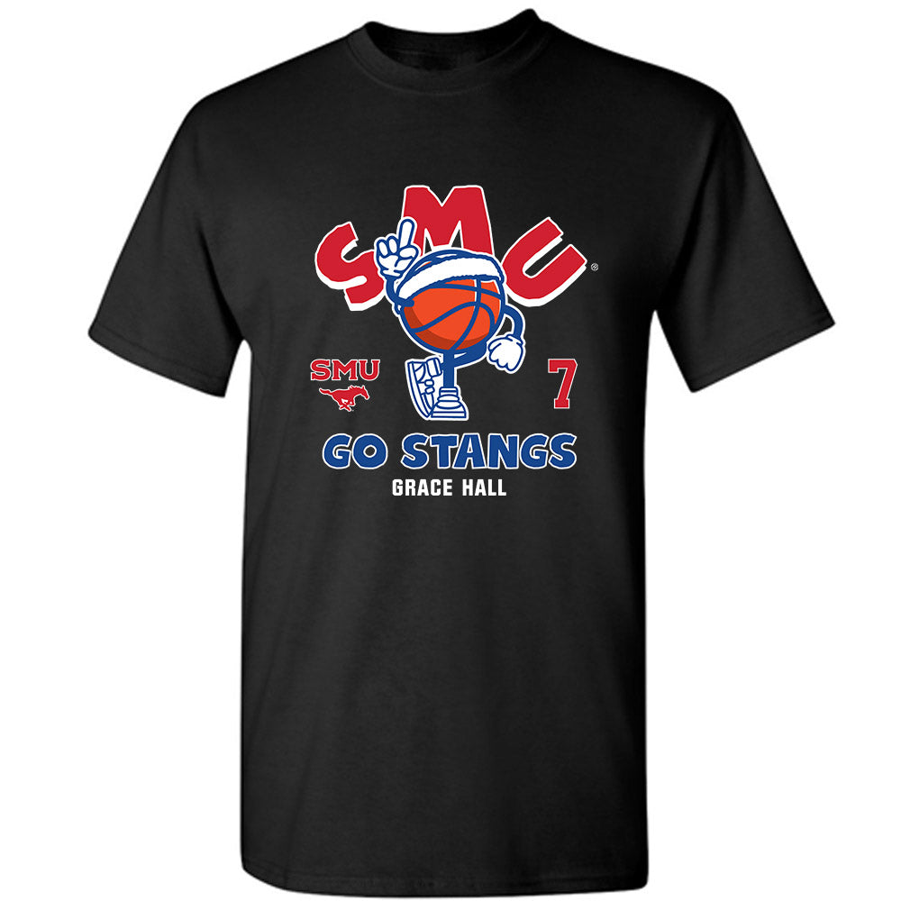 SMU - NCAA Women's Basketball : Grace Hall - Fashion Shersey T-Shirt-0