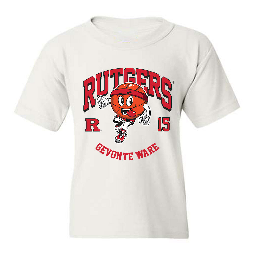 Rutgers - NCAA Men's Basketball : Gevonte Ware - Fashion Shersey Youth T-Shirt-0