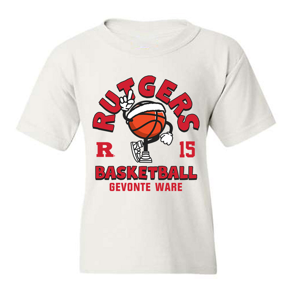 Rutgers - NCAA Men's Basketball : Gevonte Ware - Youth T-Shirt-0