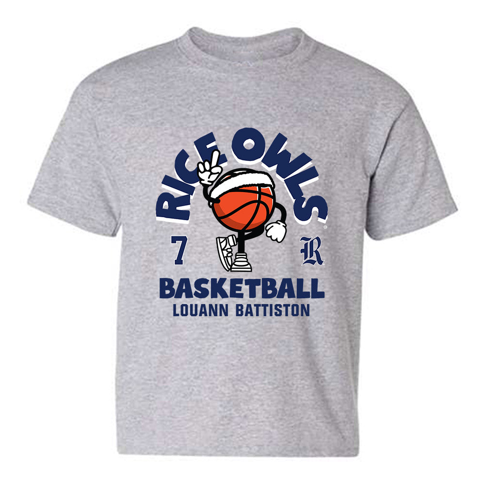 Rice - NCAA Women's Basketball : Louann Battiston - Fashion Shersey Youth T-Shirt-0