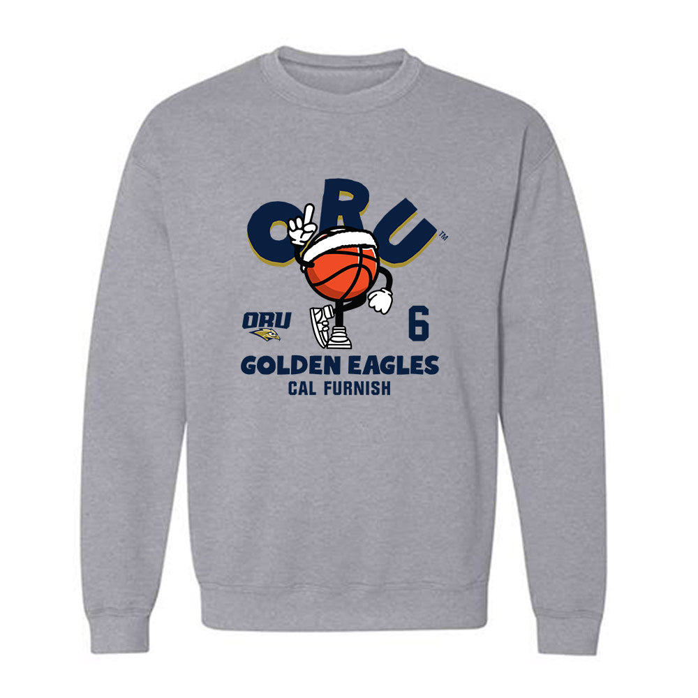Oral Roberts - NCAA Men's Basketball : Cal Furnish - Fashion Shersey Crewneck Sweatshirt-0