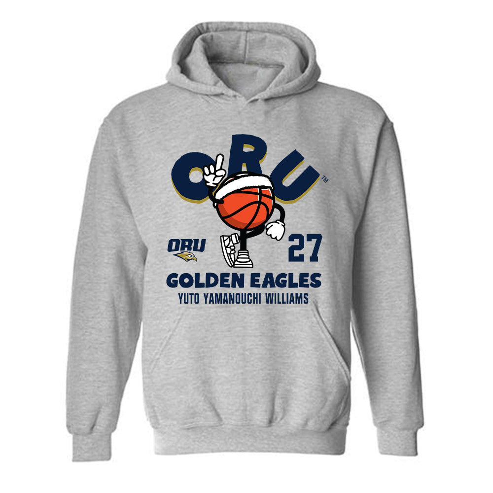 Oral Roberts - NCAA Men's Basketball : Yuto Yamanouchi williams - Fashion Shersey Hooded Sweatshirt-0