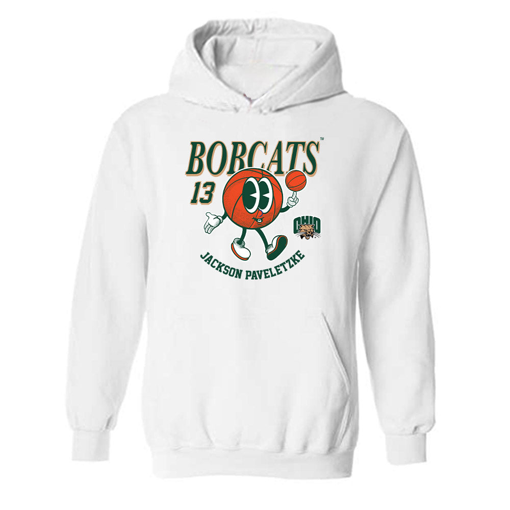 Ohio - NCAA Men's Basketball : Jackson Paveletzke - Fashion Shersey Hooded Sweatshirt-0