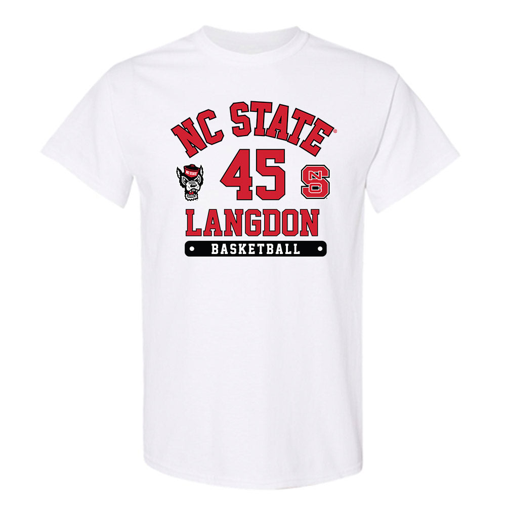 NC State - NCAA Men's Basketball : Colt Langdon - Fashion Shersey T-Shirt-0