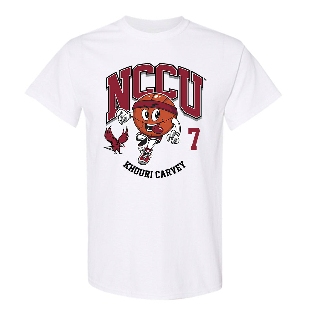 NCCU - NCAA Men's Basketball : Khouri Carvey - Fashion Shersey T-Shirt-0