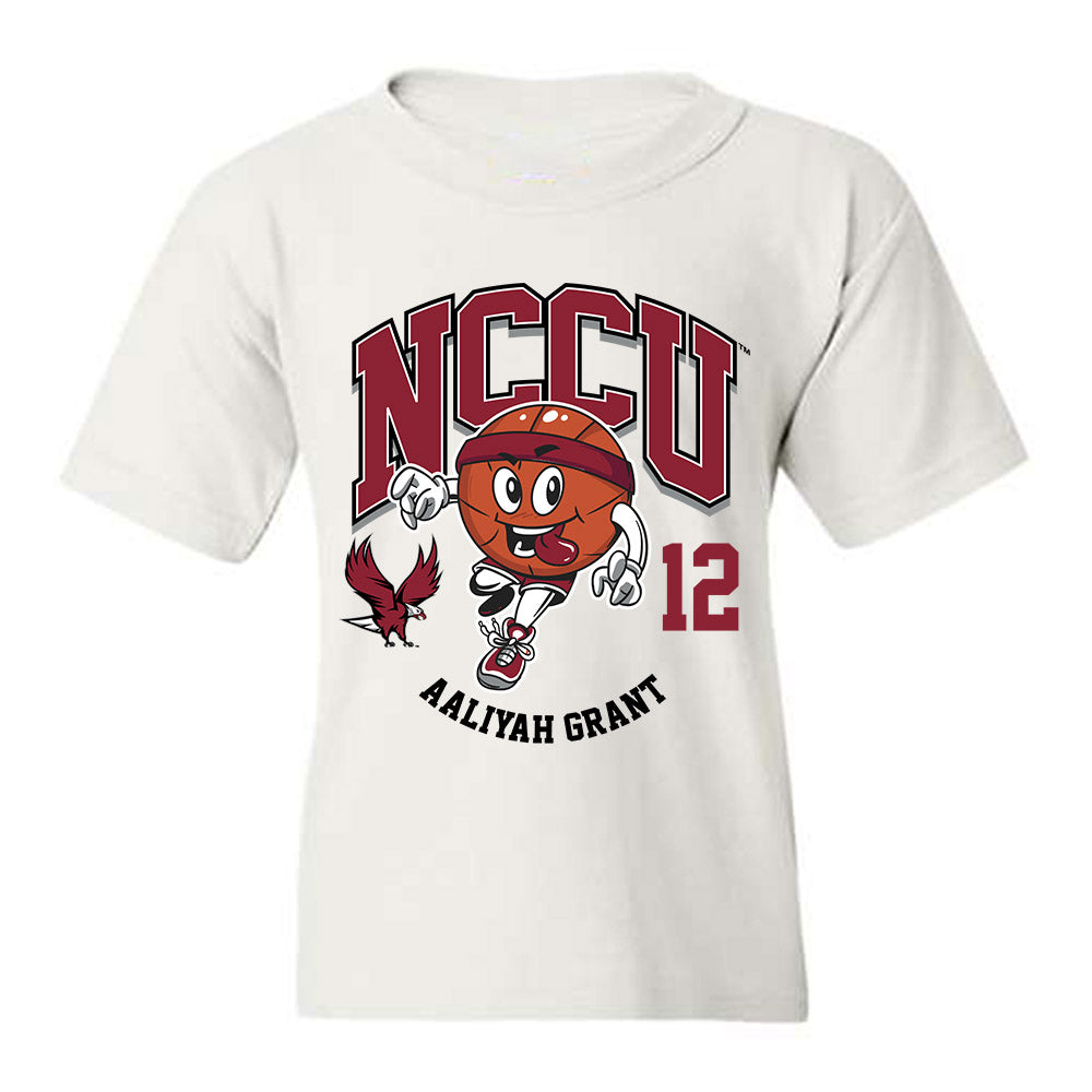 NCCU - NCAA Women's Basketball : Aaliyah Grant - Fashion Shersey Youth T-Shirt-0