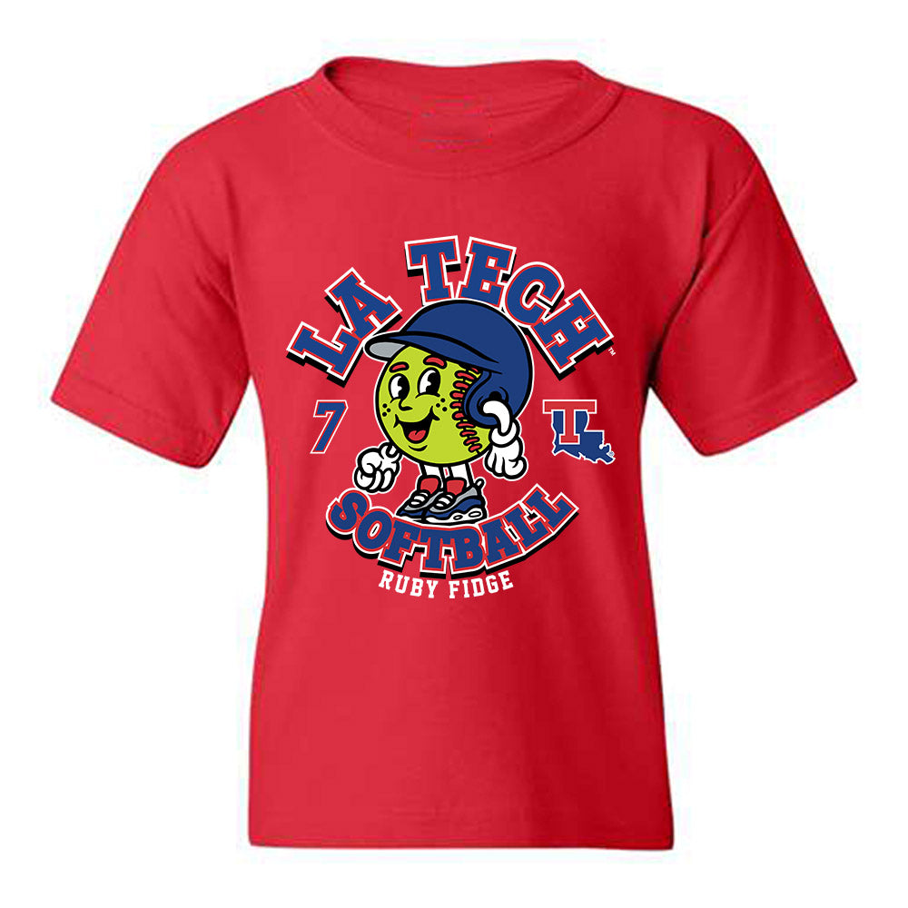 LA Tech - NCAA Softball : Ruby Fidge - Fashion Shersey Youth T-Shirt-0