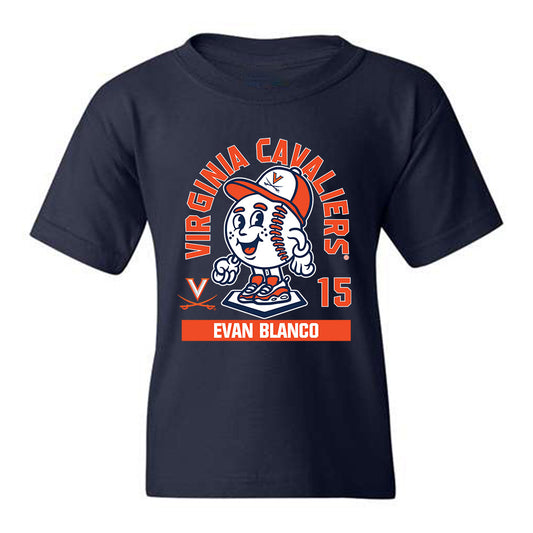 Virginia - NCAA Baseball : Evan Blanco - Youth T-Shirt Fashion Shersey