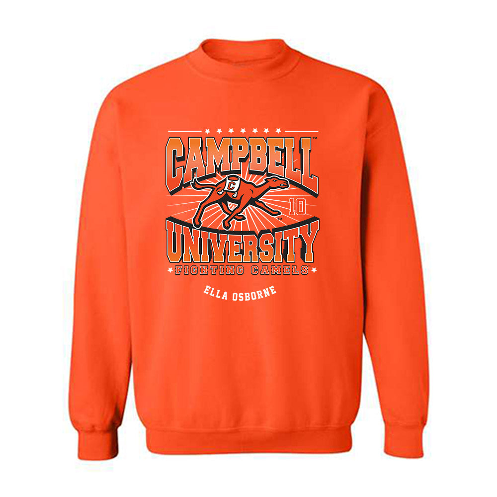 Campbell - NCAA Softball : Ella Osborne - Fashion Shersey Crewneck Sweatshirt-0