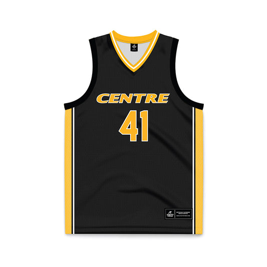 Centre College - NCAA Basketball : Nick Kellogg - Black Jersey