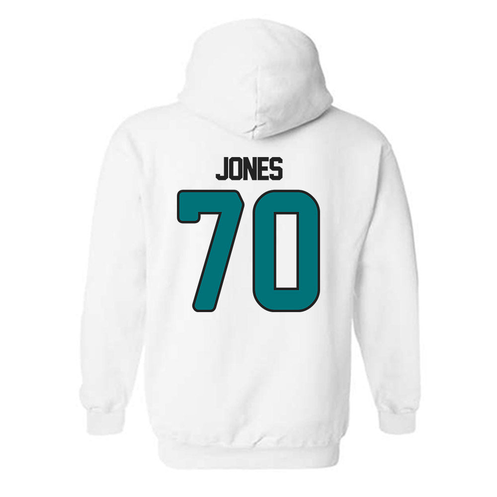Coastal Carolina - NCAA Football : Daniel Jones - Replica Shersey Hooded Sweatshirt-1