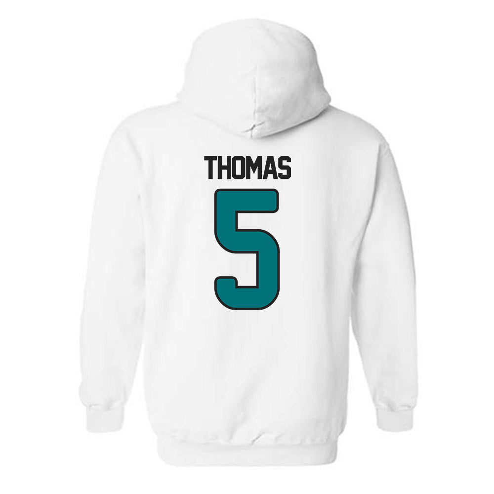 Coastal Carolina - NCAA Football : Dante Thomas - Replica Shersey Hooded Sweatshirt-1