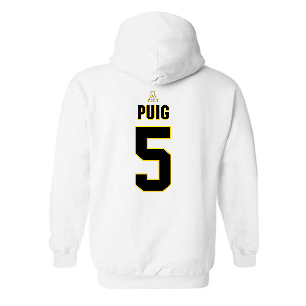 App State - NCAA Baseball : Ethan Puig - Replica Shersey Hooded Sweatshirt-1