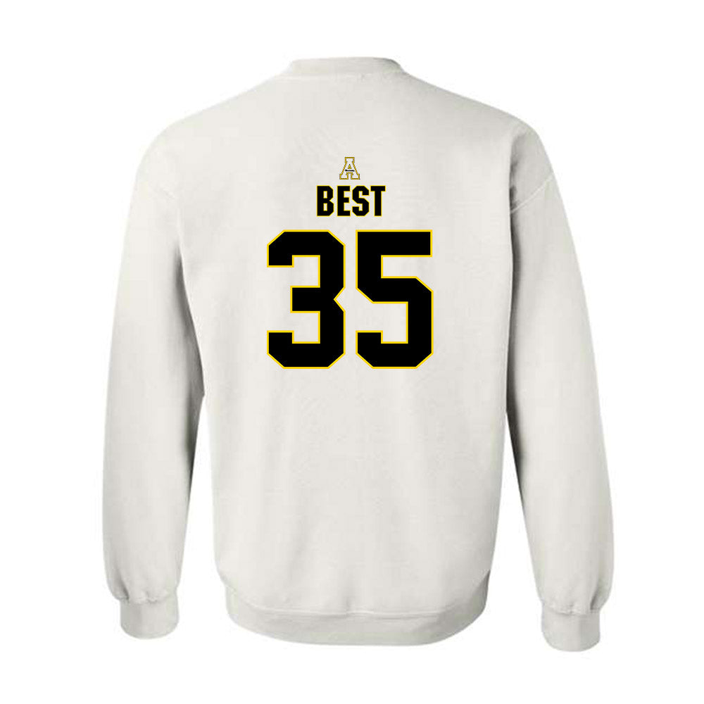 App State - NCAA Baseball : Liam Best - Replica Shersey Crewneck Sweatshirt-1