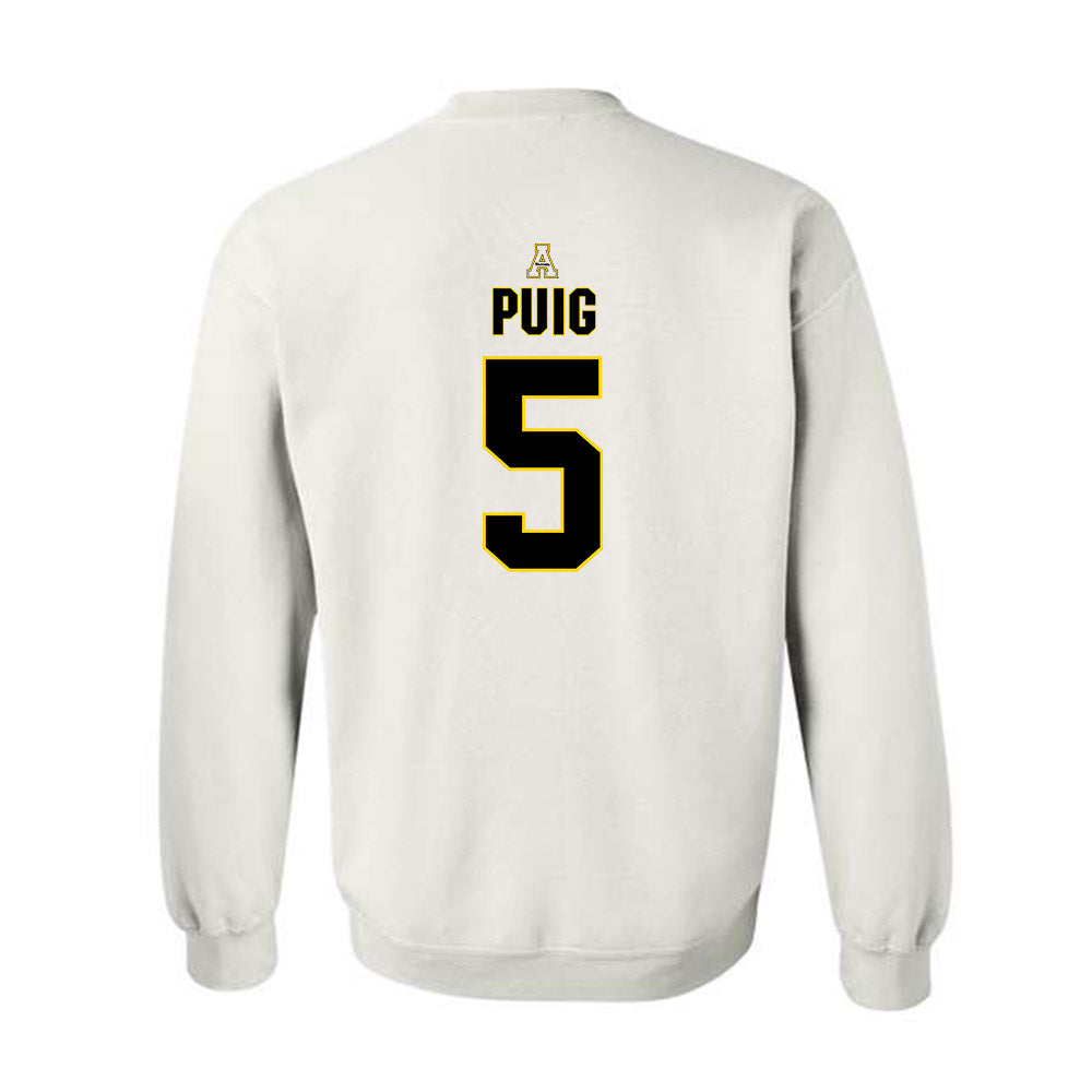 App State - NCAA Baseball : Ethan Puig - Replica Shersey Crewneck Sweatshirt-1